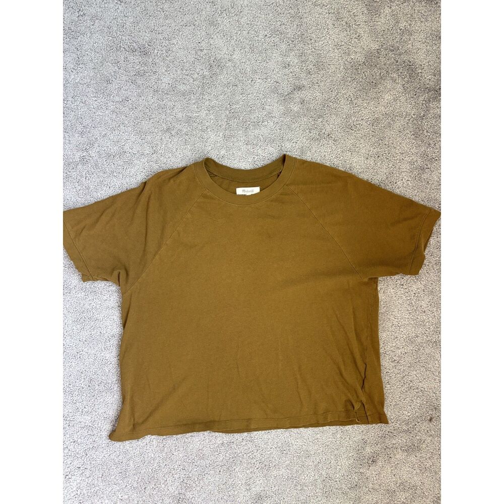 Madewell Cotton Short Sleeve T-Shirt Mustard Yellow-Size M